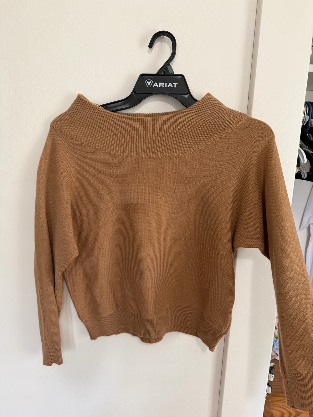 Love Tree Brown Cowl Neck Sweater
